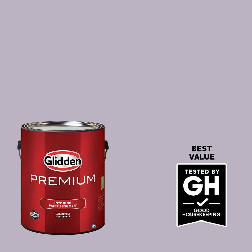 Glidden Premium 1 gal. PPG1174-4 Cloudberry Semi-Gloss Interior Paint