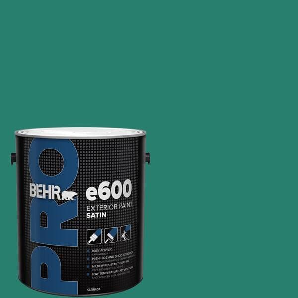BEHR PRO 1 gal. #P440-7 Mermaid Sea Satin Exterior Paint (2)