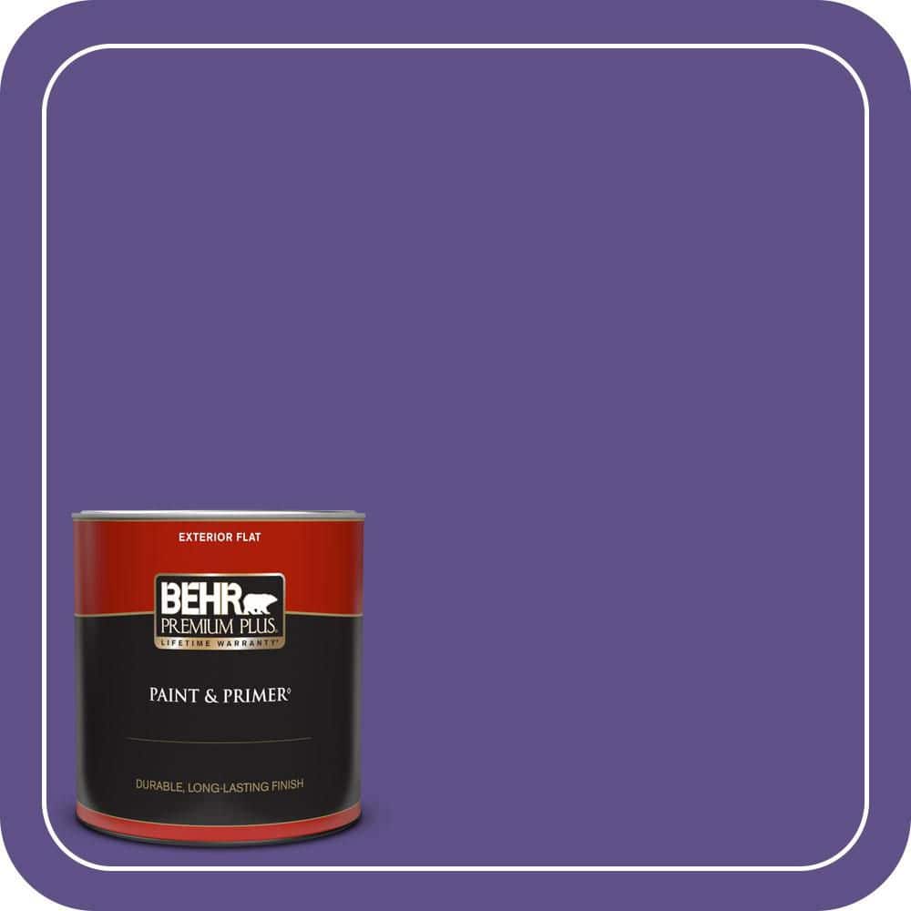 BEHR PREMIUM PLUS 1 qt. #P560-7 Kings Court Flat Exterior Paint & Primer (1)