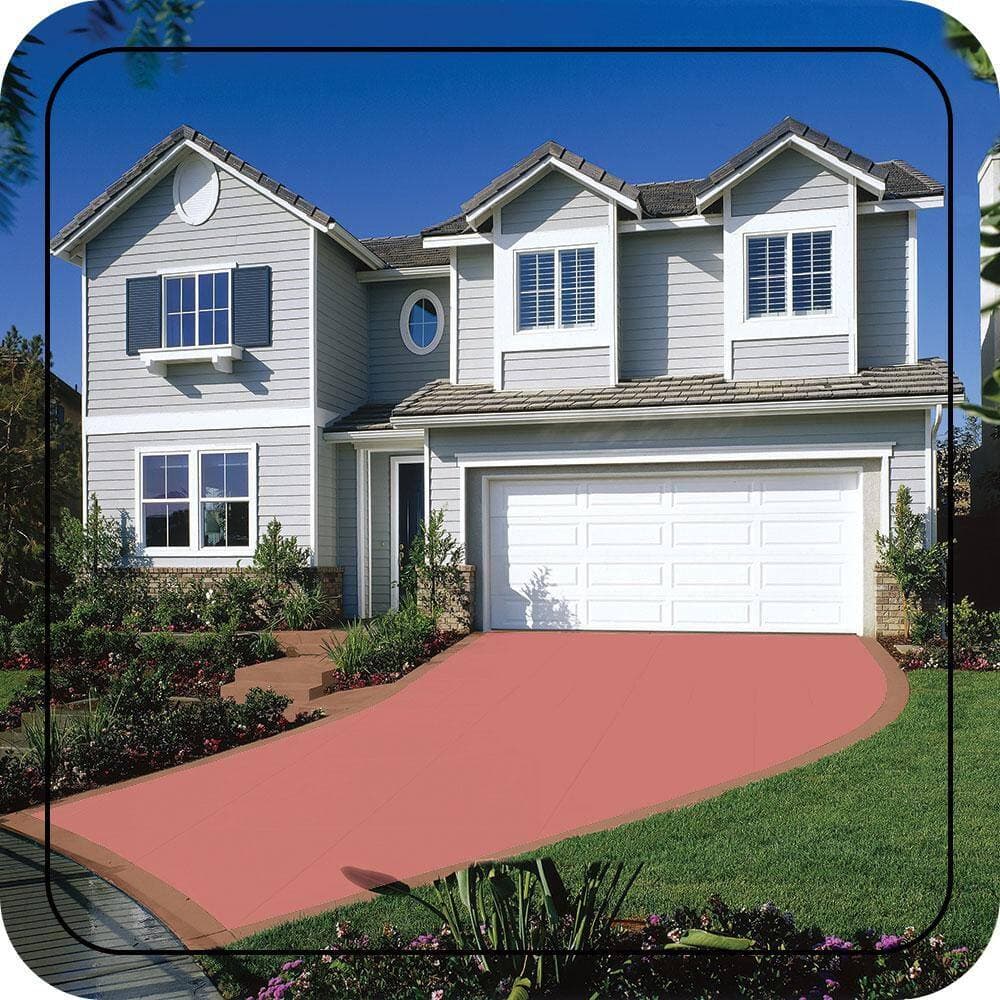 BEHR PREMIUM 1 gal. #PPU1-04A Watermelon Punch Self-Priming 1-Part Epoxy Satin Interior/Exterior Concrete and Garage Floor Paint (3)