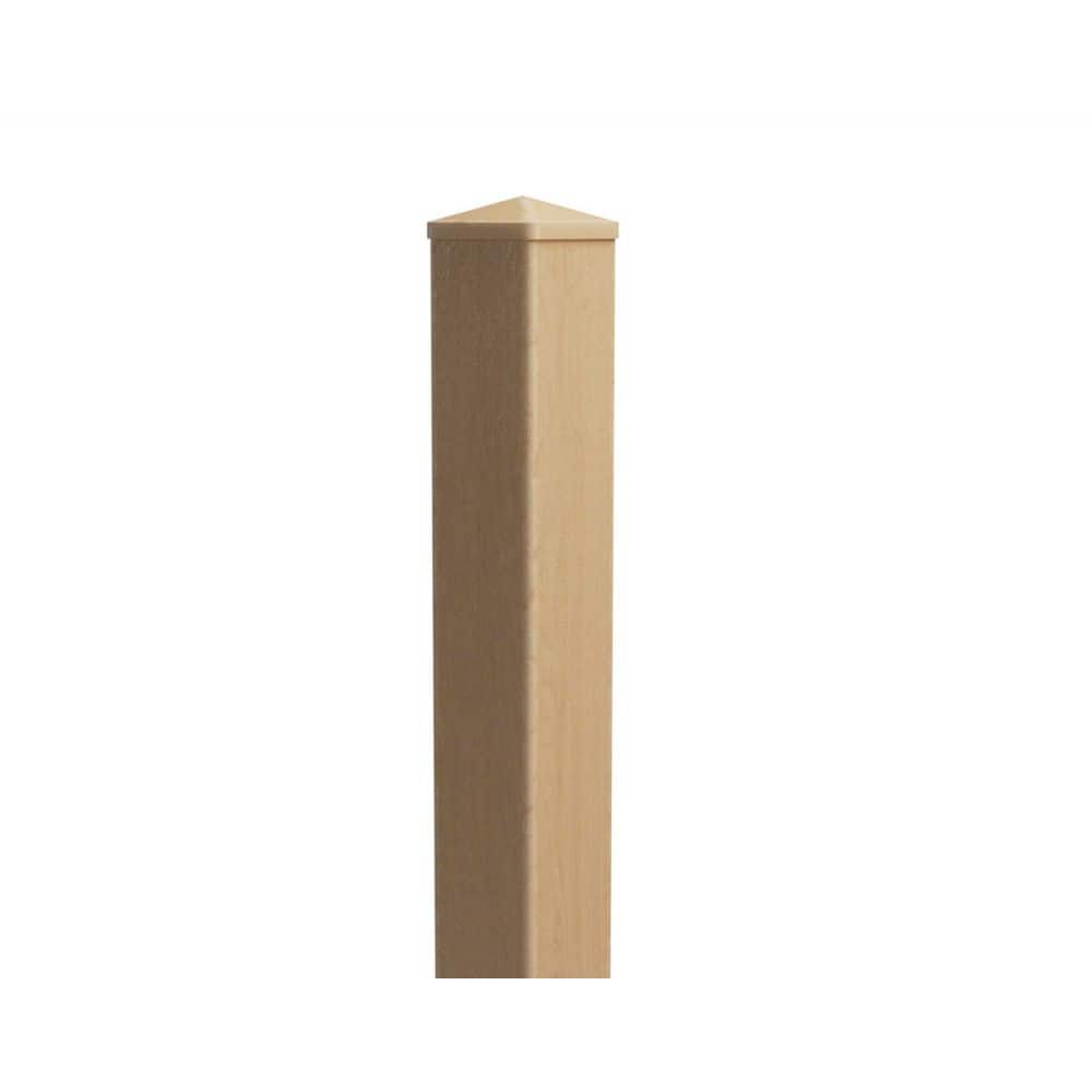 Natures Composites 5 x 5 x 94 in. Composite Commercial Grade Post with Post Cap-Designed for Hanging NC Gates-Timber Brown (1)