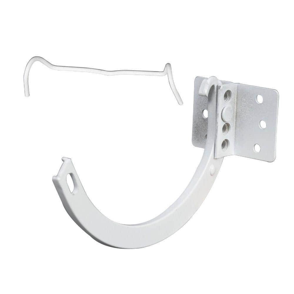 Amerimax Home Products 6 in. White Aluminum #10 Combination Circle and Shank with Spring Clip