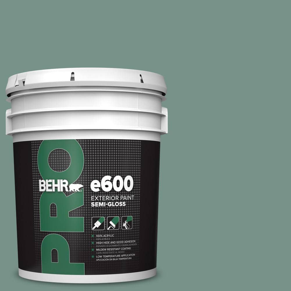 BEHR PRO 5 gal. #S430-5 Longmeadow Semi-Gloss Exterior Paint