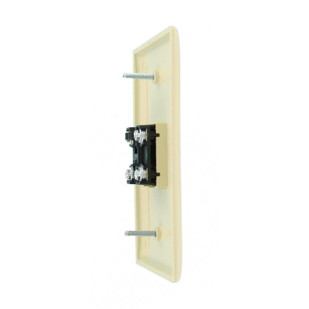 Leviton Ivory 1-Gang Phone Jack Wall Plate (1-Pack) 40539-PMI (2)
