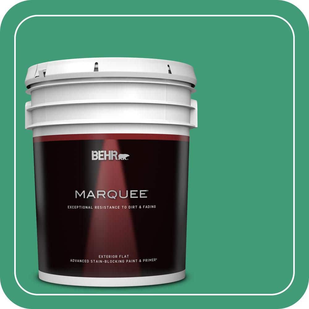 BEHR MARQUEE 5 gal. #MQ6-42 Dancing Jewel Flat Exterior Paint & Primer (1)