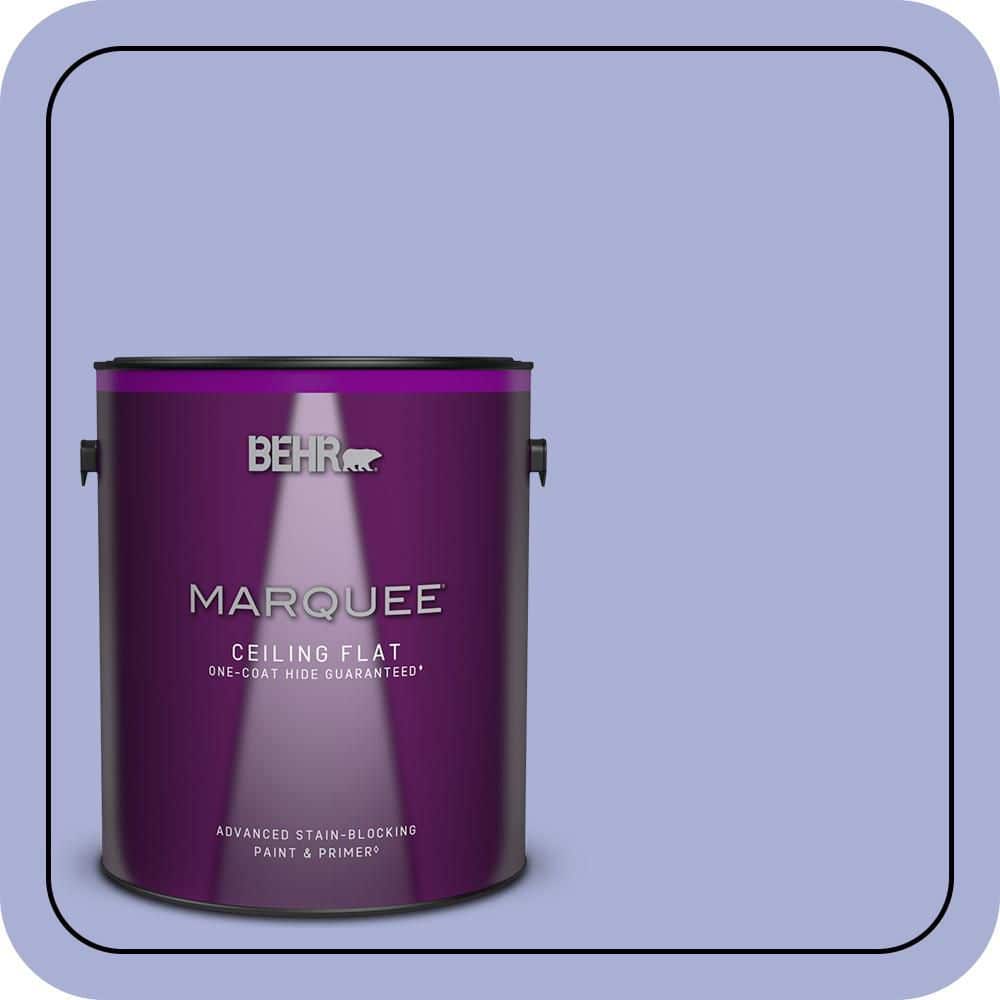 BEHR MARQUEE 1 gal. #MQ4-30 Lavender Wash One-Coat Hide Ceiling Flat Interior Paint & Primer