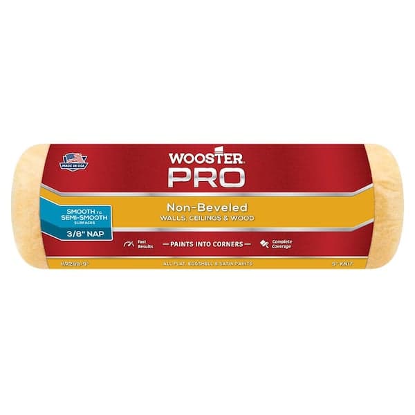 Wooster 9 in. x 3/8 in. Pro High Density Knit Non-Beveled Roller Cover (2)