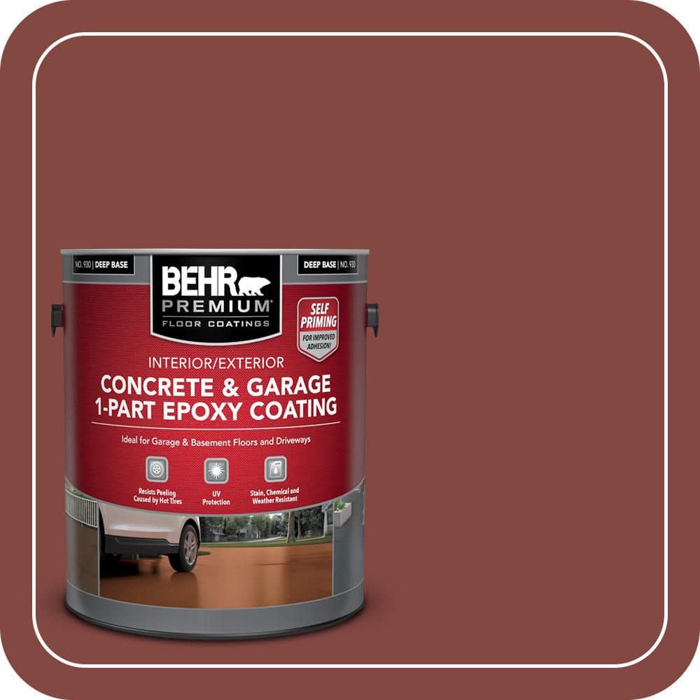 BEHR PREMIUM #S-H-170 Self-Priming 1-Part Epoxy Satin Interior/Exterior Concrete and Garage Floor Paint (1)