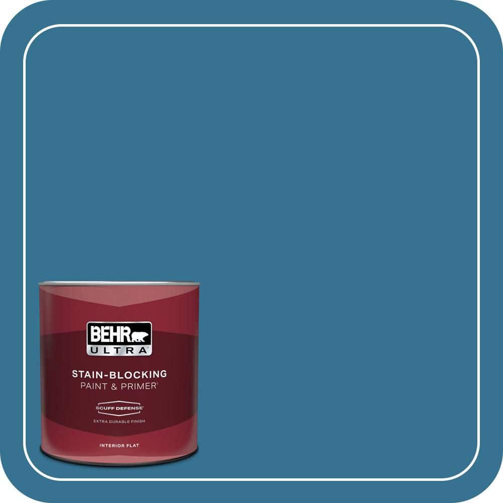 BEHR ULTRA 1 qt. #T18-14 Soul Search Extra Durable Flat Interior Paint & Primer