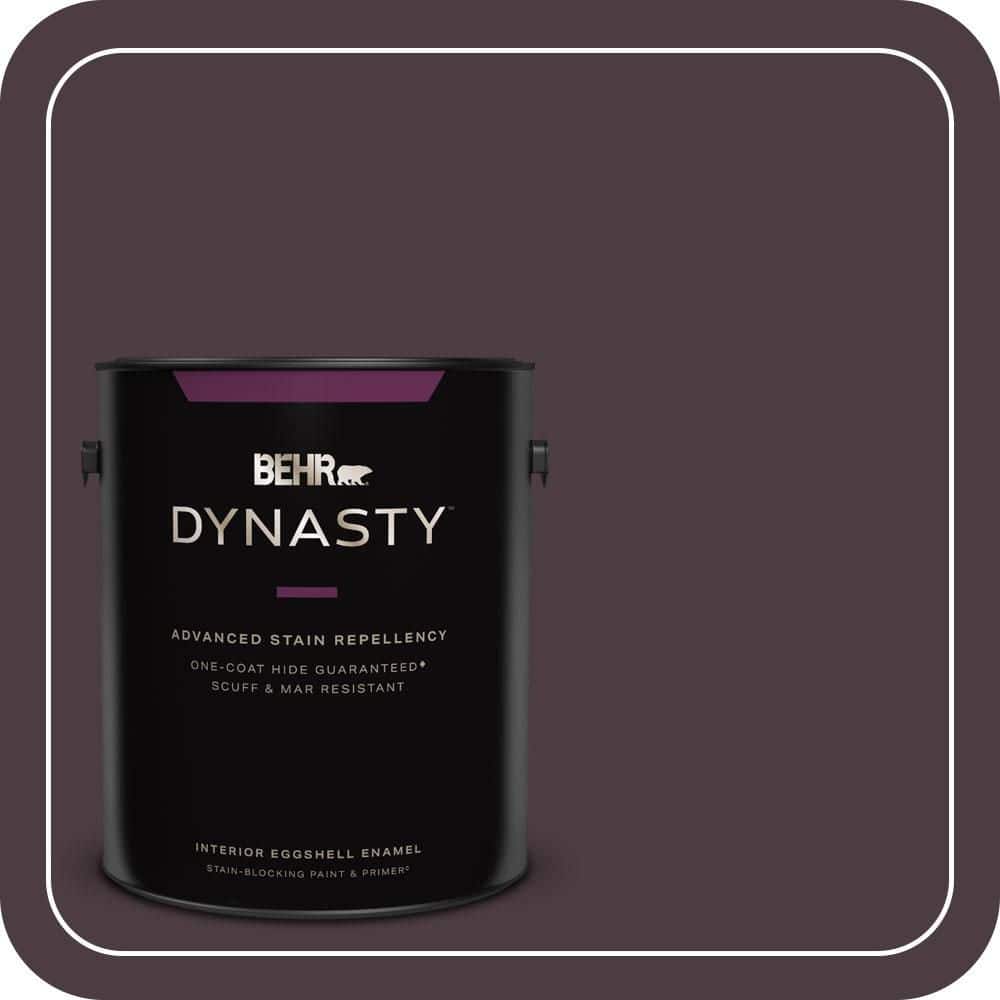 BEHR DYNASTY 1 gal. #T18-04 Nocturne Shade Eggshell Enamel Interior Stain-Blocking Paint & Primer