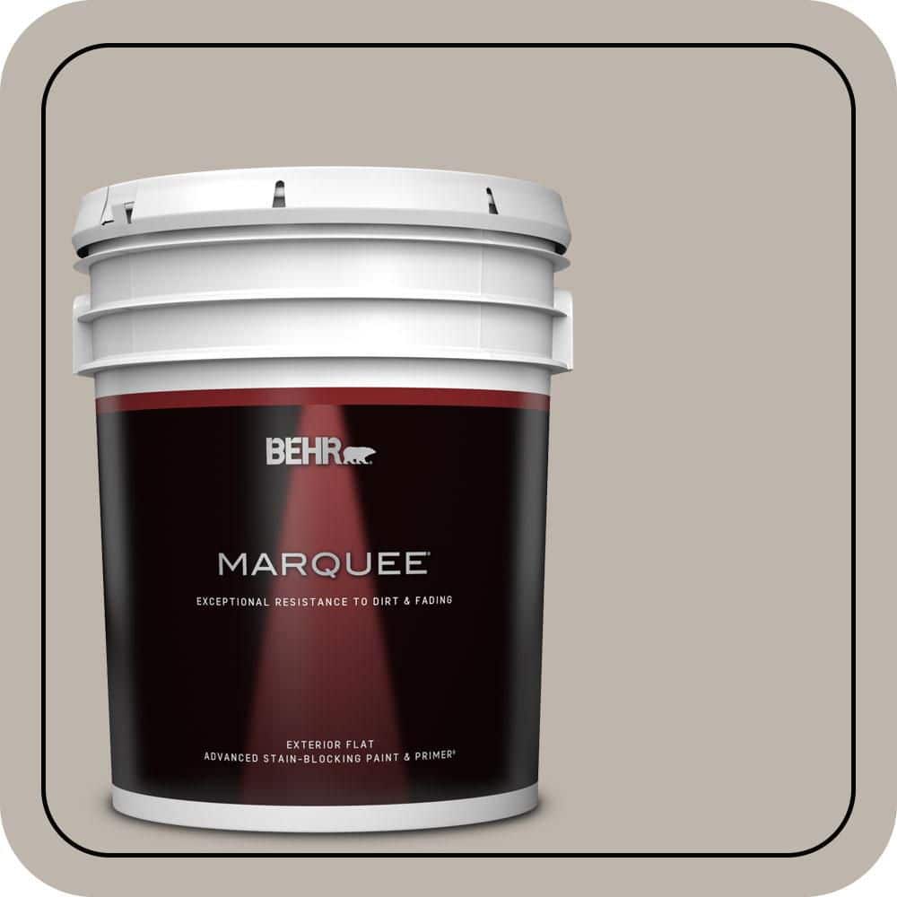 BEHR MARQUEE 5 gal. #PPU18-12 Graceful Gray Flat Exterior Paint & Primer