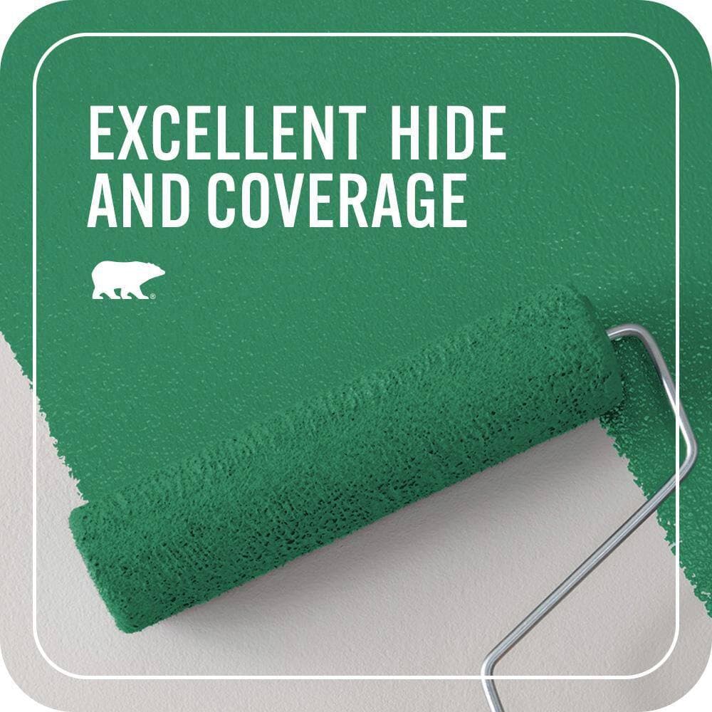 BEHR PREMIUM PLUS #P420-6 Exquisite Emerald Enamel Interior/Exterior Paint & Primer Color Sample (4)