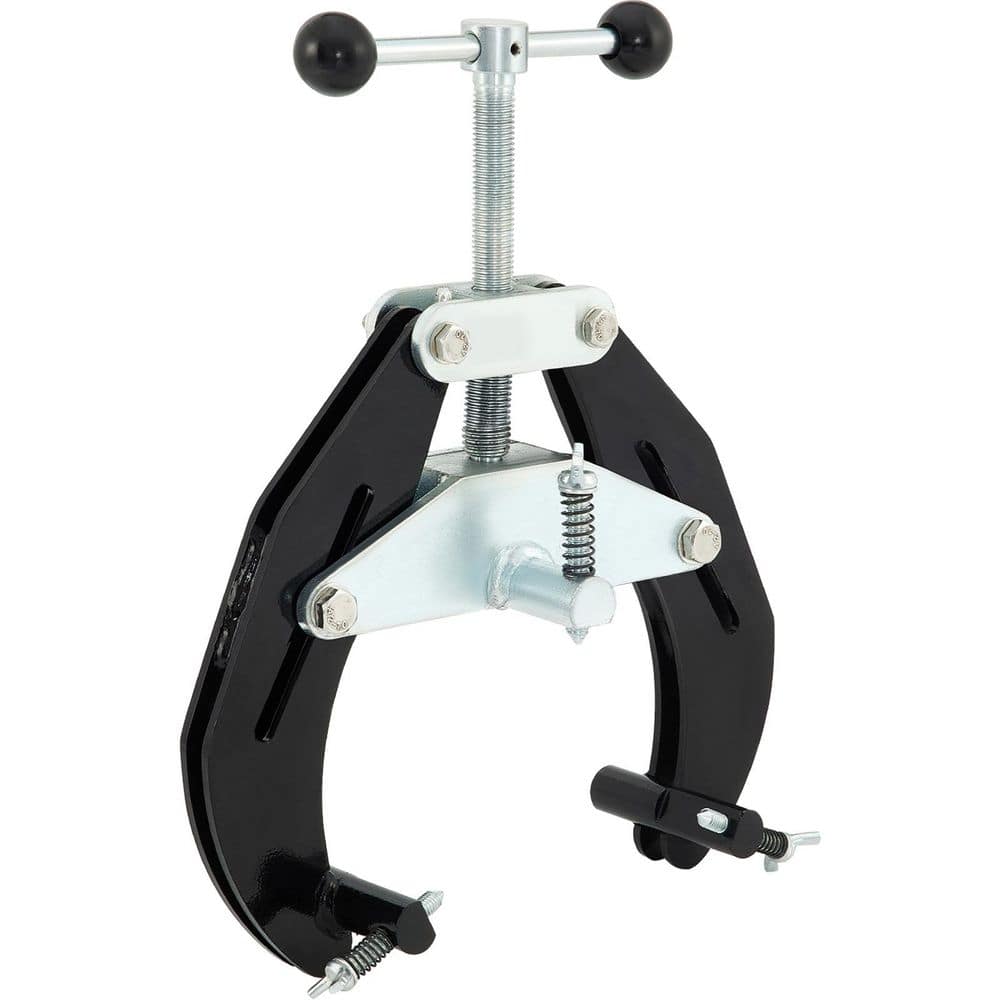 SKYSHALO Pipe Clamp 2 to 6 in. High Strength Ultra Clamp with Quick Acting Screws, Steel Pipe Alignment Tool Black (1)