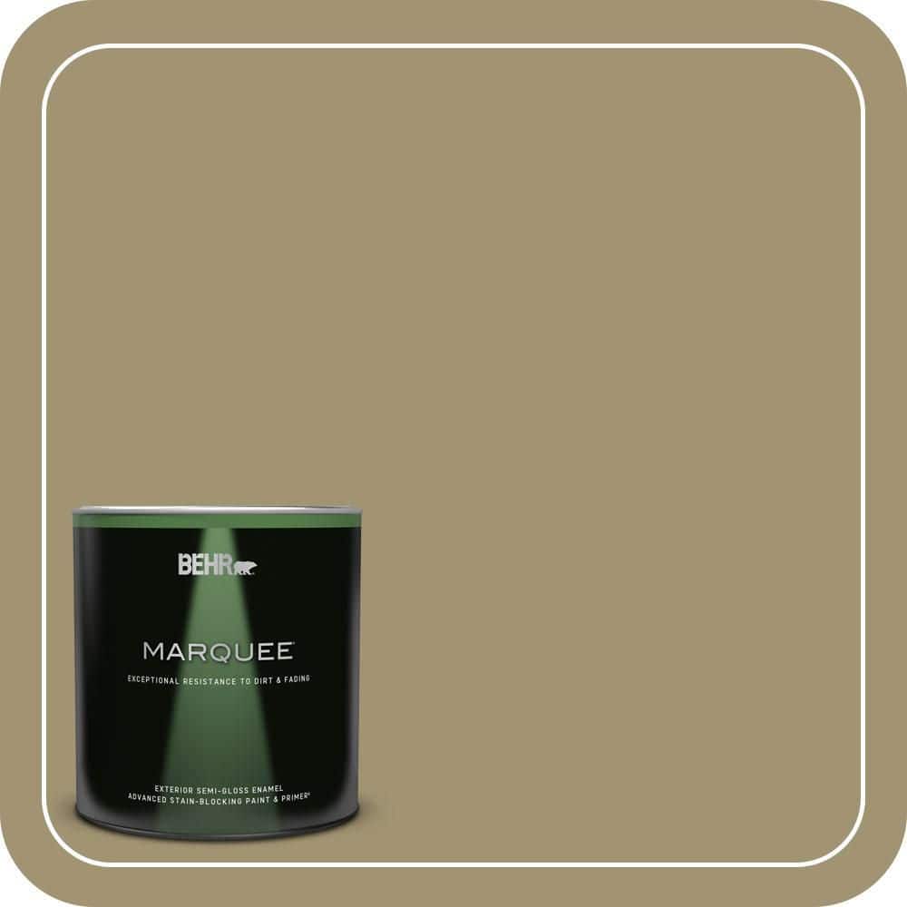 BEHR MARQUEE 1 qt. #PMD-37 Caraway Semi-Gloss Enamel Exterior Paint & Primer