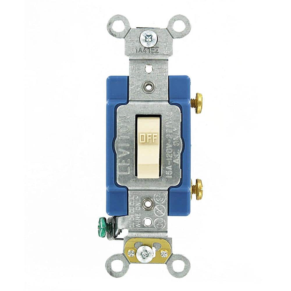 Leviton Industrial Grade Heavy Duty Single Pole Toggle Switch, 1201-2I (1)