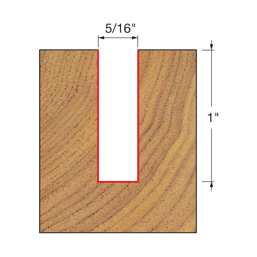 DIABLO 1/4 in. Two Flute Straight Bit (3)