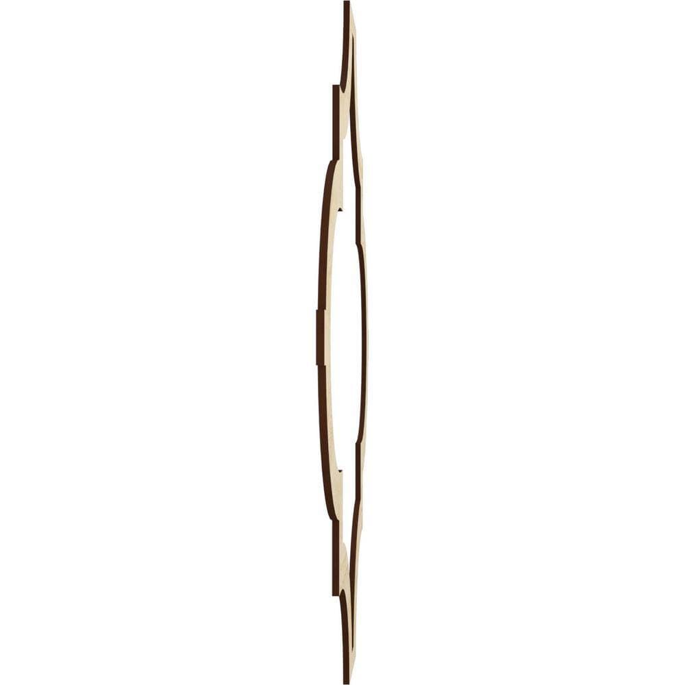 Ekena Millwork Large Marrakesh Fretwork 3/8 in. x 6 ft. x 6 ft. Brown Wood Decorative Wall Paneling 1-Pack (3)