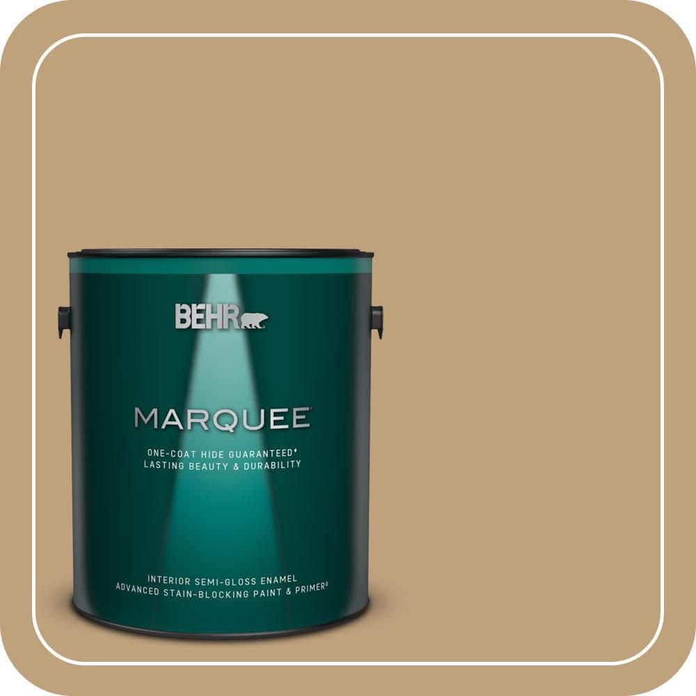 BEHR MARQUEE 1 gal. #MQ2-28 Modern History One-Coat Hide Semi-Gloss Enamel Interior Paint & Primer