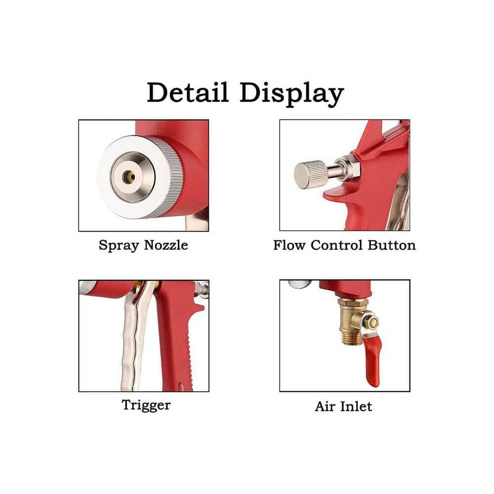 Unbranded 1.58 gal. Paint Sprayers Sprayer with 3 Nozzle Sizes, Aluminium Alloy Handle for Drywall Texture, Silver (2)