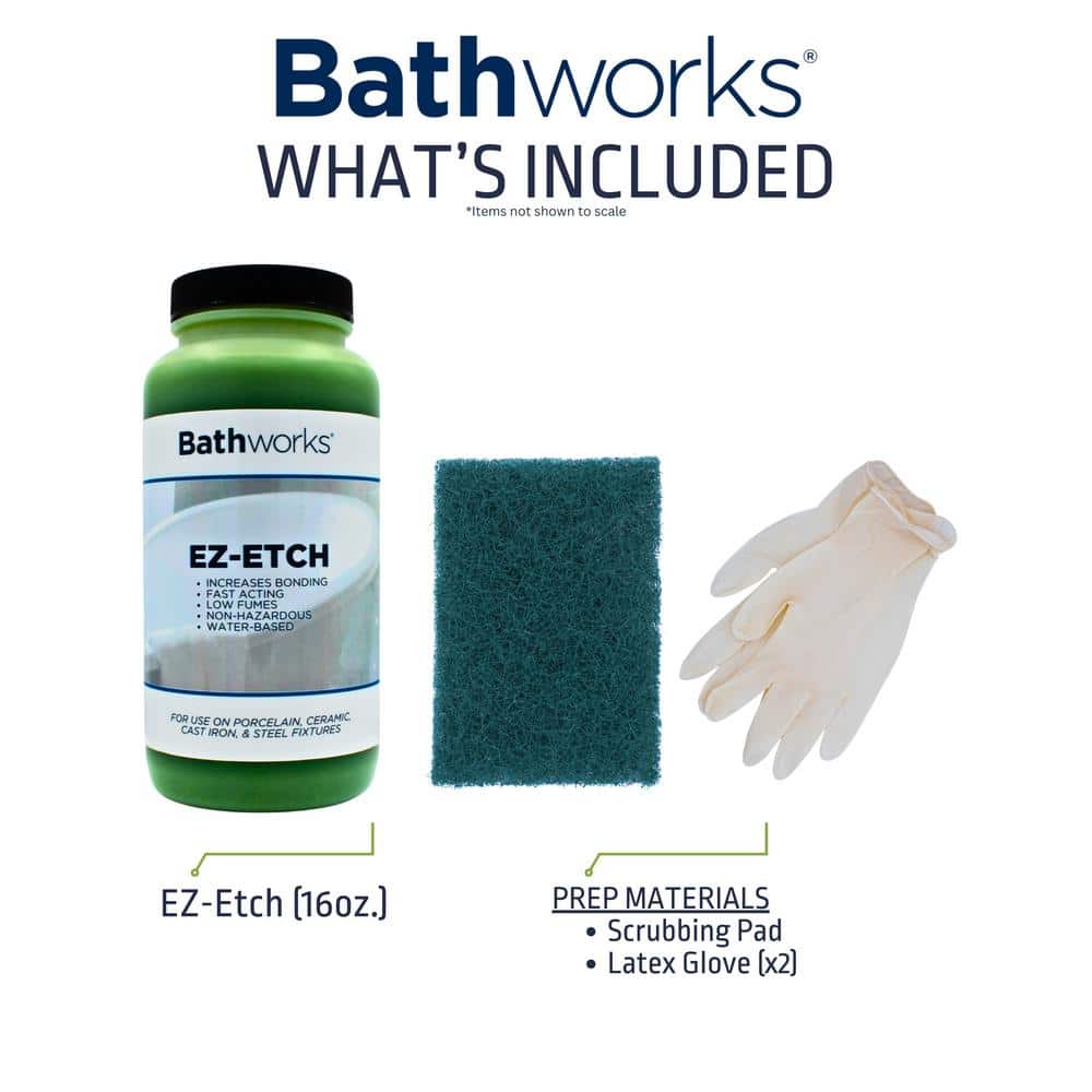 BATHWORKS 16 oz. EZ Etch Porcelain, Ceramic, and Glass Etching Paste Kit (2)