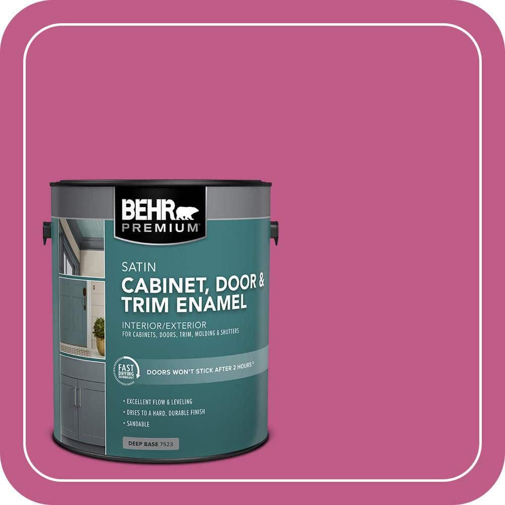 BEHR PREMIUM 1 gal. #P120-5 Beauty Queen Satin Enamel Interior/Exterior Cabinet, Door & Trim Paint