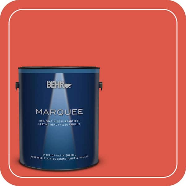 BEHR PREMIUM PLUS #180B-6 Fiery Red Flat Low Odor & Primer (3)