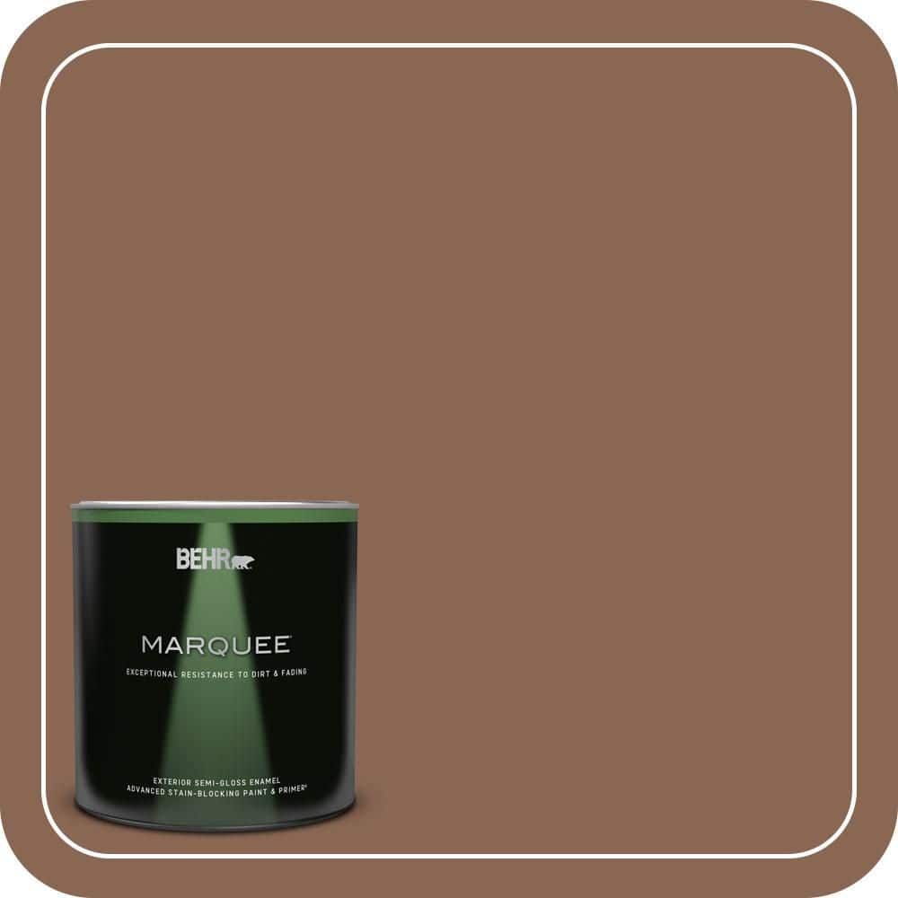 BEHR MARQUEE 1 qt. #PPU3-17 Clay Pot Semi-Gloss Enamel Exterior Paint & Primer (1)