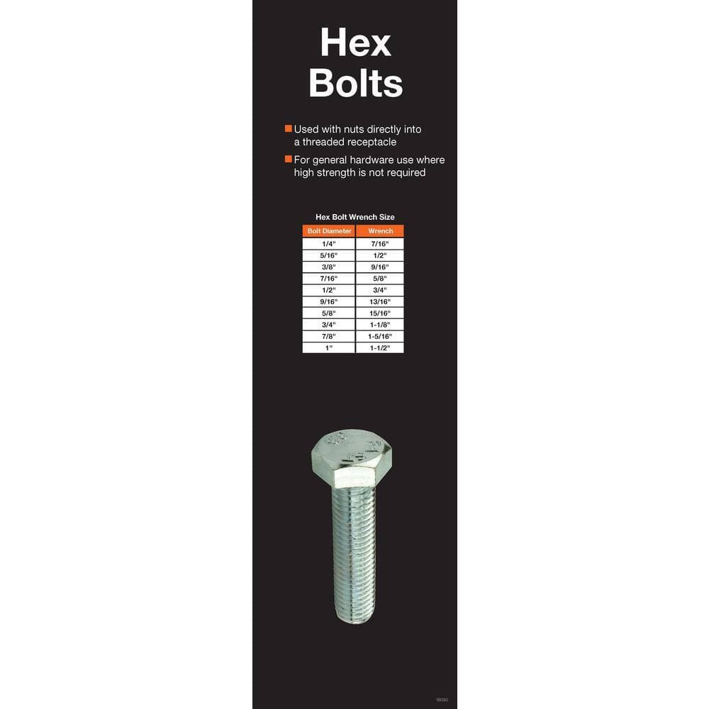 Everbilt 5/16 in. x 4 in. Galvanized Hex Bolt (15-Pack) (2)