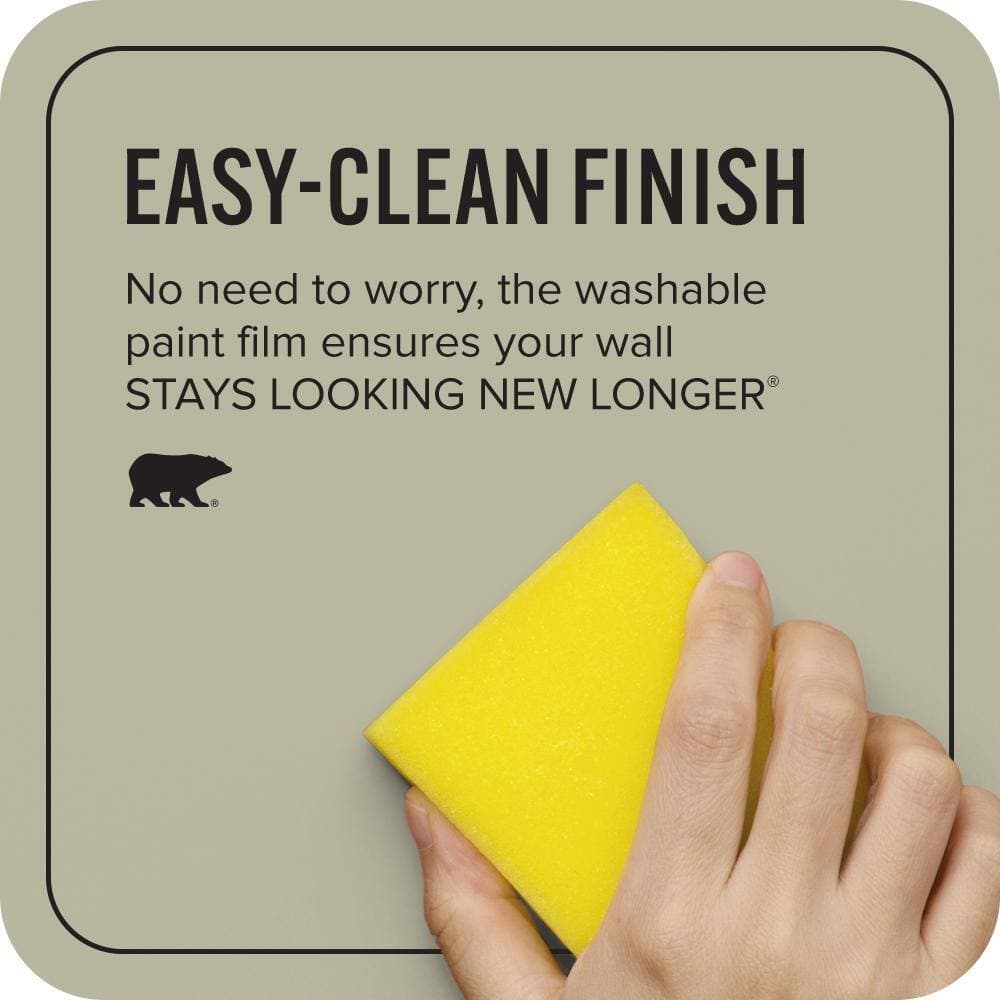 BEHR ULTRA 1 gal. #QE-34 Court Green Extra Durable Satin Enamel Interior Paint & Primer (4)