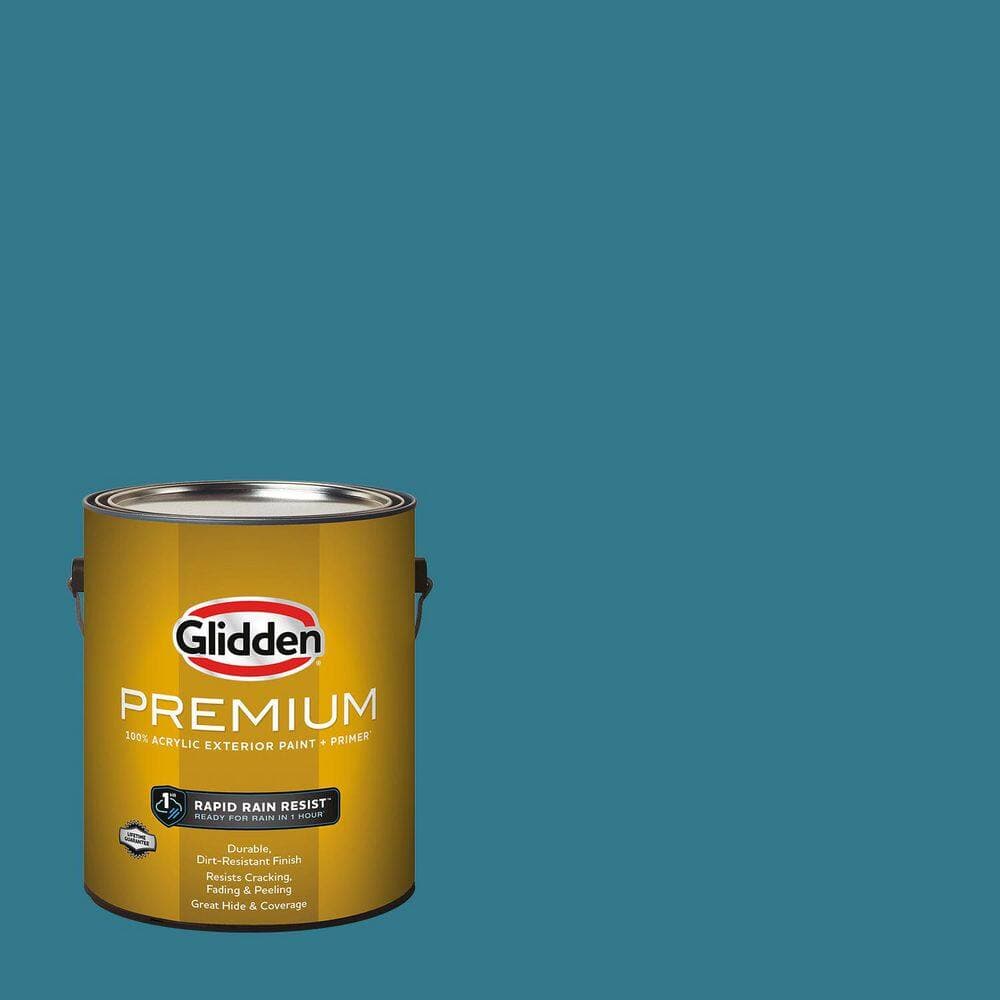 Glidden Premium 1 gal. Adventure PPG1151-6 Flat Exterior Latex Paint (1)