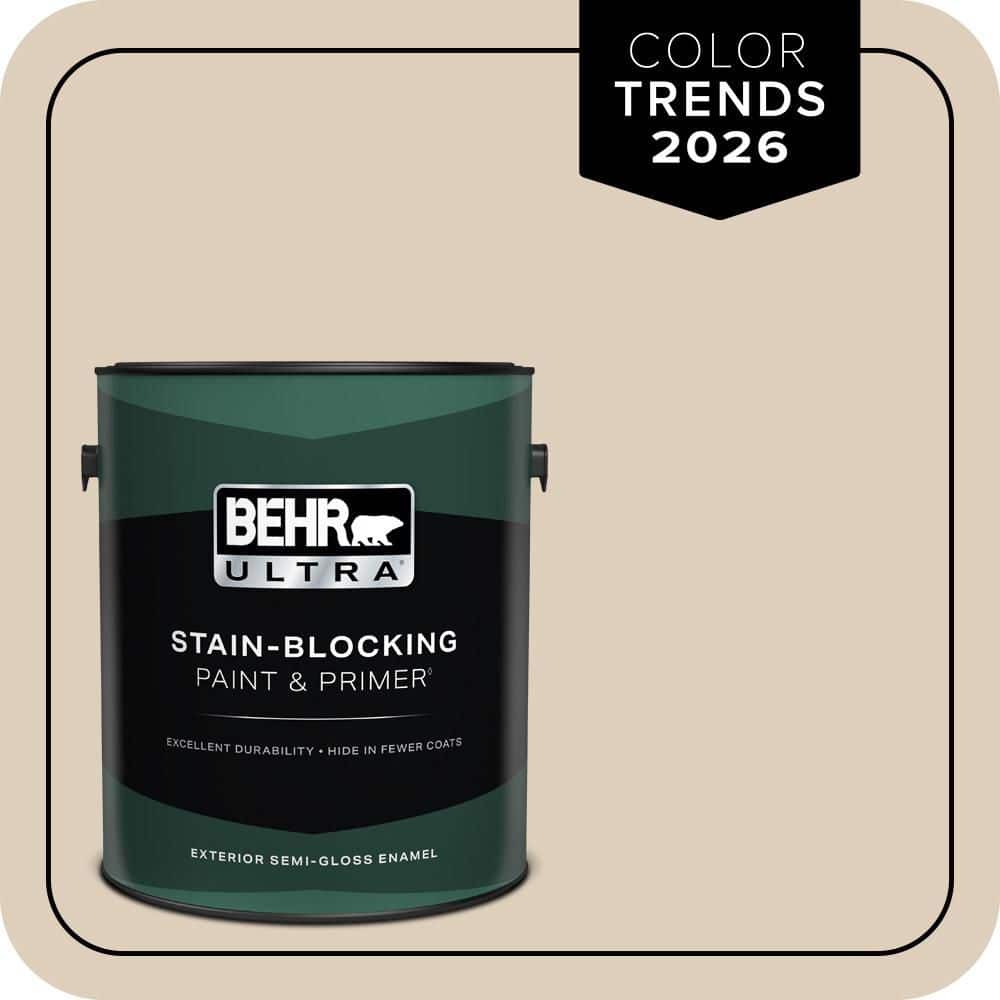 BEHR ULTRA 1 gal. #MQ3-11 Dainty Lace Semi-Gloss Enamel Exterior Paint & Primer