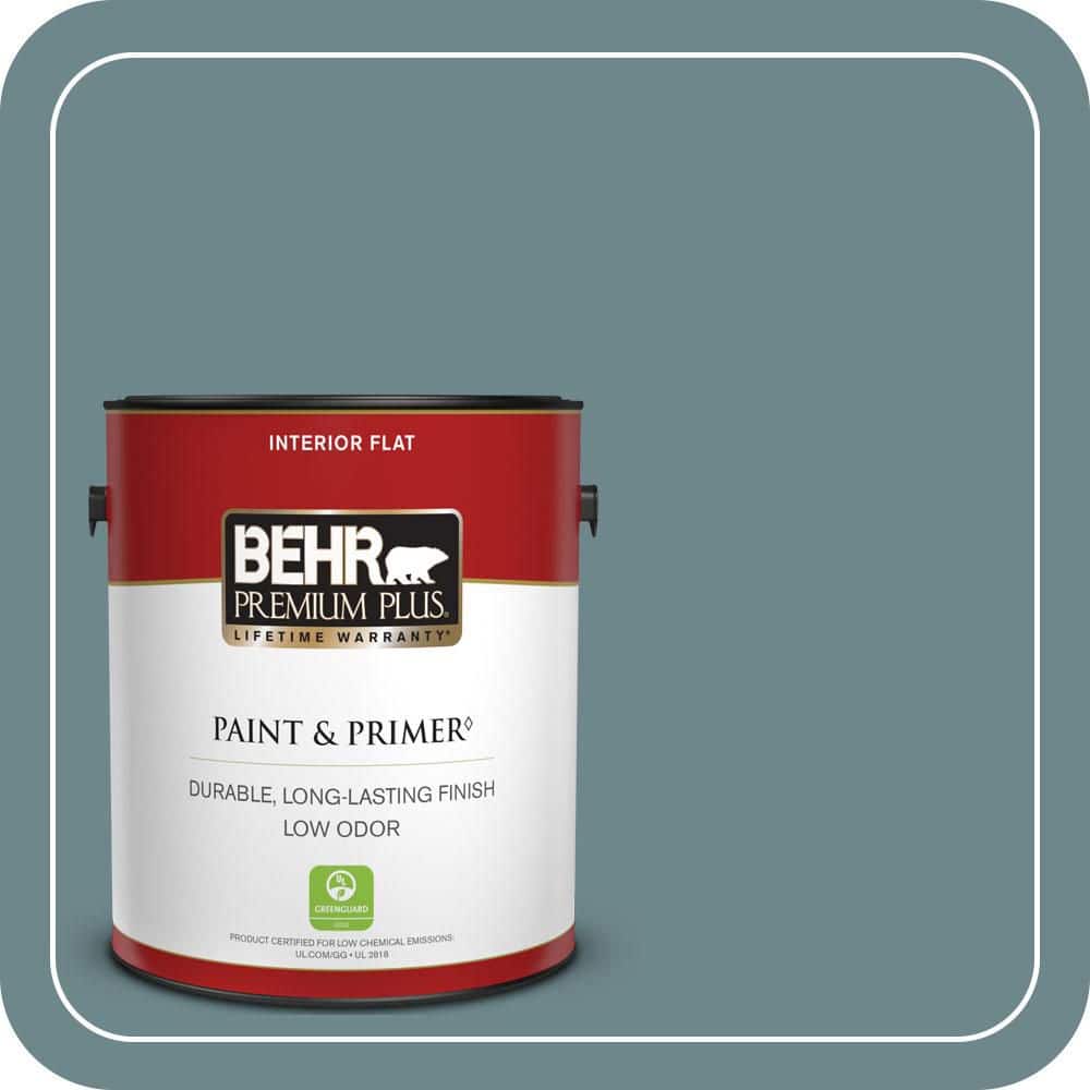 BEHR PREMIUM PLUS 1 gal. #MQ6-03 Winter In Paris Flat Low Odor Interior Paint & Primer