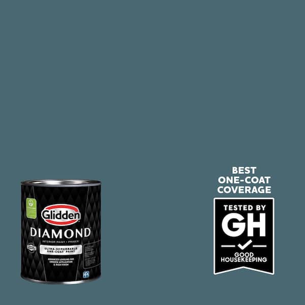 Glidden Diamond 1 qt. #PPG1149-6 Azalea Leaf Satin Interior Paint with Primer (2)