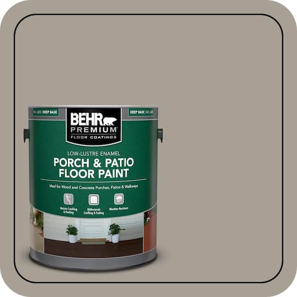BEHR PREMIUM 1 gal. #PPU24-09 True Taupewood Low-Lustre Enamel Interior/Exterior Porch and Patio Floor Paint (2)