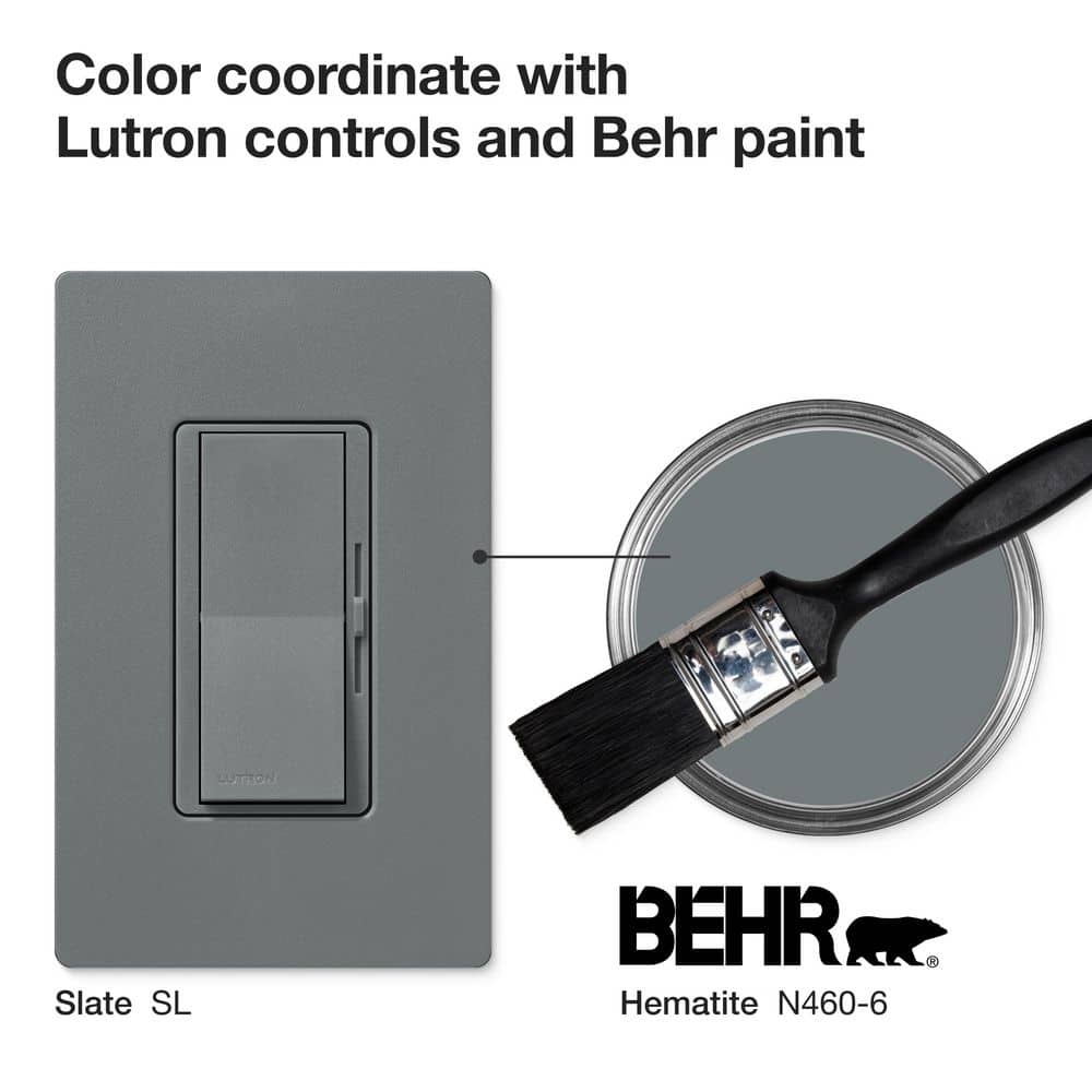 Lutron Diva 3-Speed Fan Control and Light Switch, Single-Pole/3-Way, 5A Fan/1A LED, (DVSCFSQ-LF-SL) (3)
