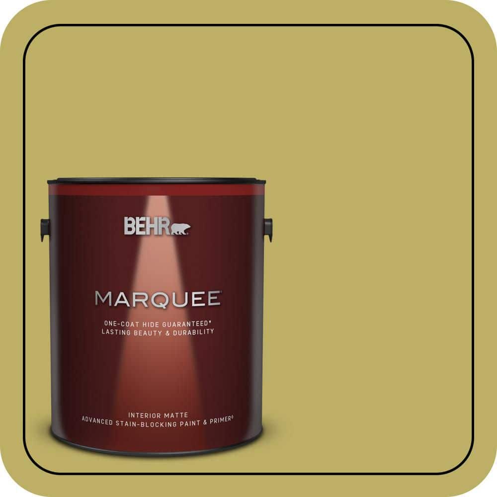 BEHR MARQUEE 1 gal. #MQ4-42 Pistachio One-Coat Hide Matte Interior Paint & Primer