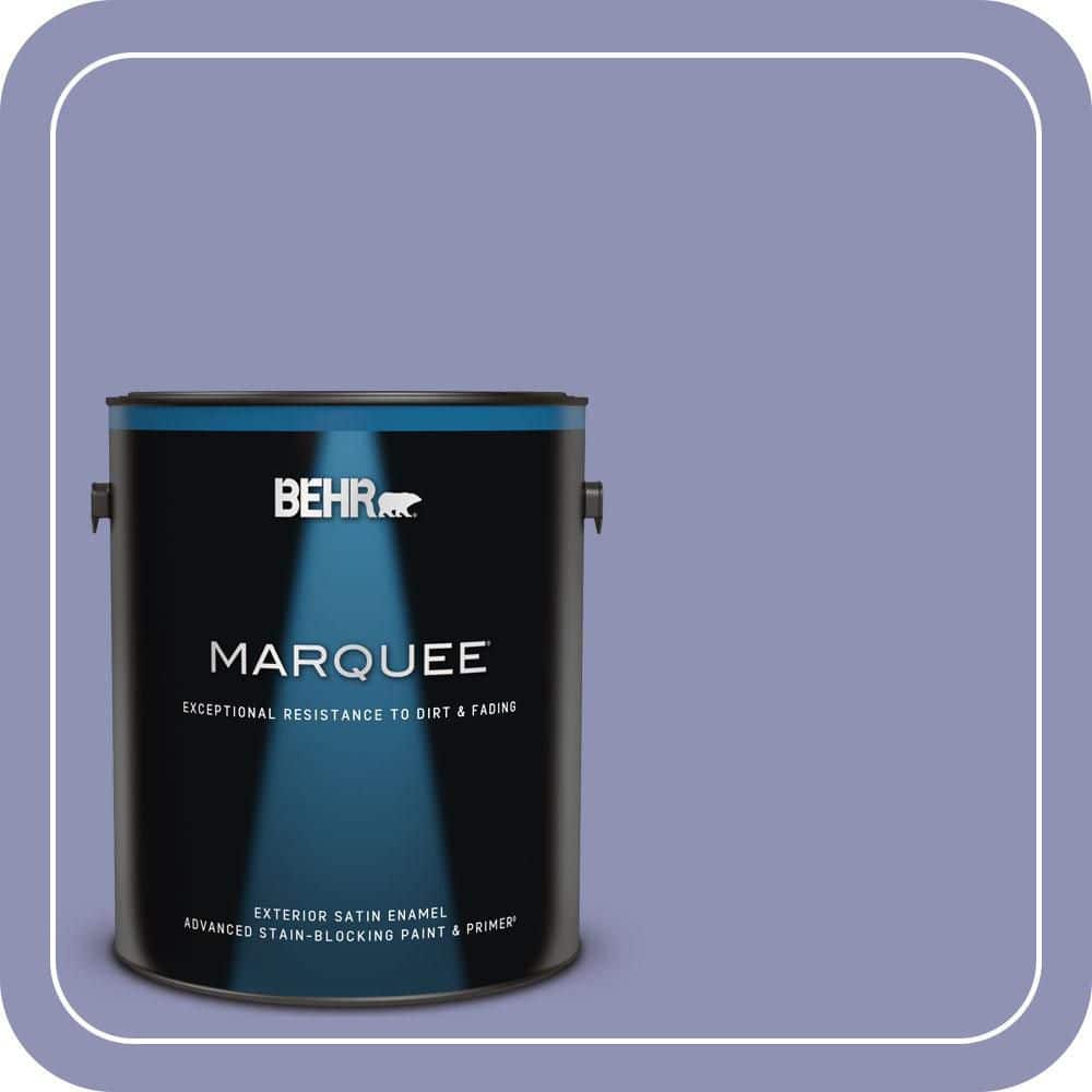 BEHR MARQUEE 1 gal. #630D-5 Wild Wisteria Satin Enamel Exterior Paint & Primer
