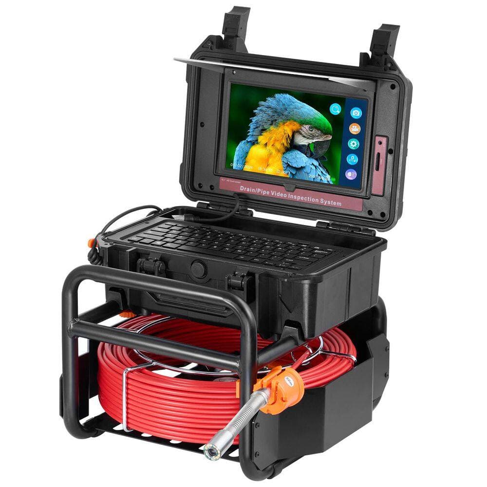 SKYSHALO Sewer Camera165 ft/50m, Self-Leveling Drain Camera with 10.1 in. Touchscreen, 512Hz Transmitter Sewer Camera (2)