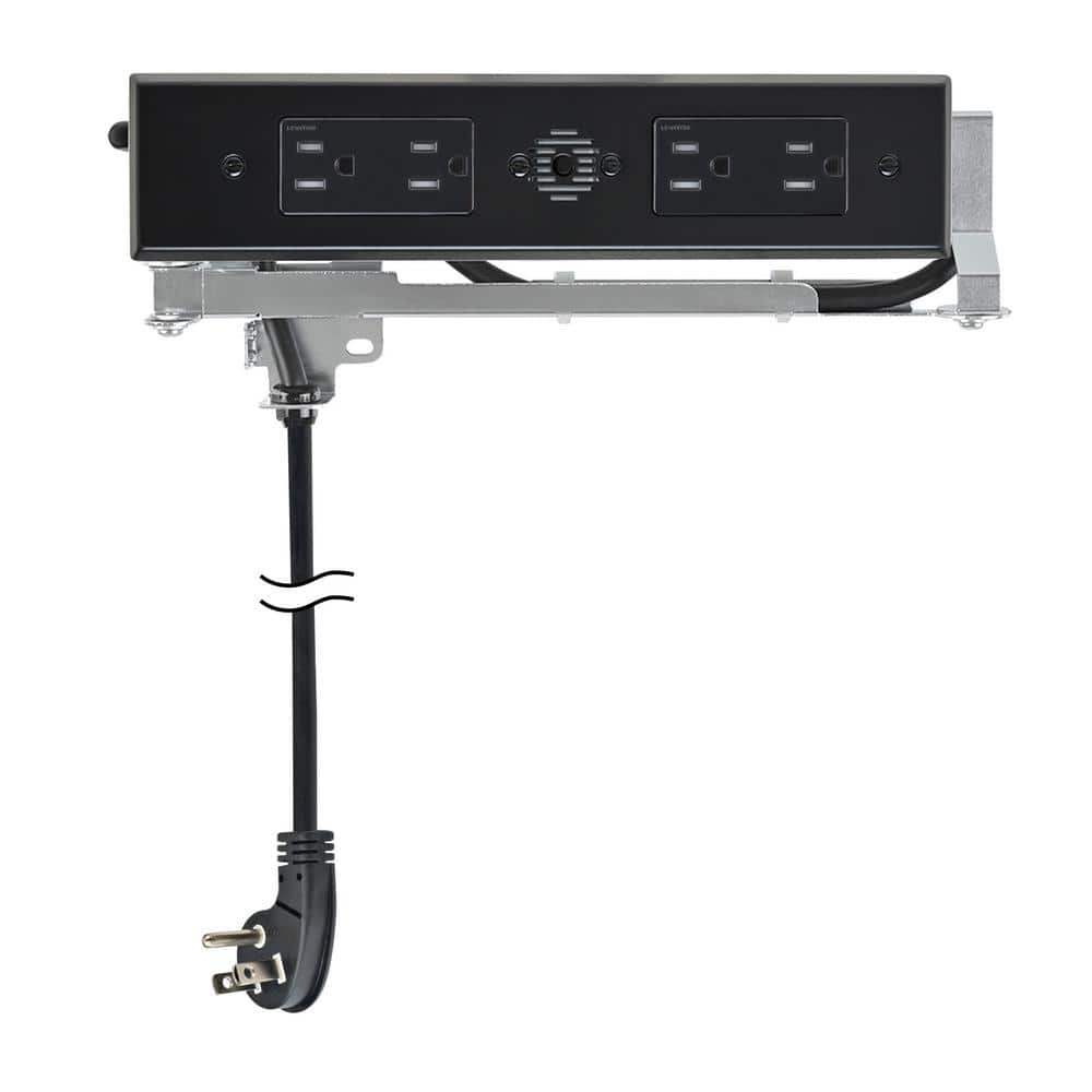 DOCKING DRAWER Blade Duo In-Drawer Amp Indoor 5-15 Surface Mount Single Outlet with 4 AC Outlets