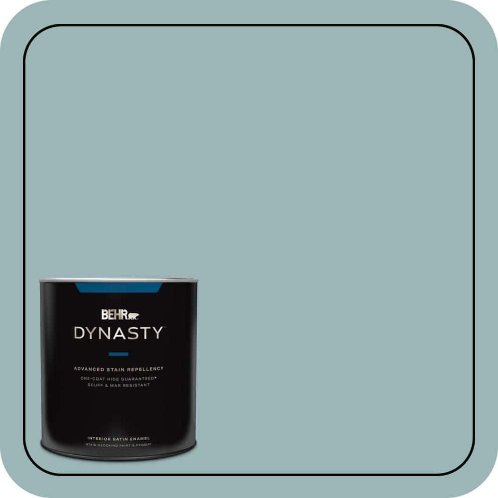 BEHR DYNASTY 1 qt. #PPU13-12 Harmonious One-Coat Hide Satin Enamel Interior Stain-Blocking Paint and Primer