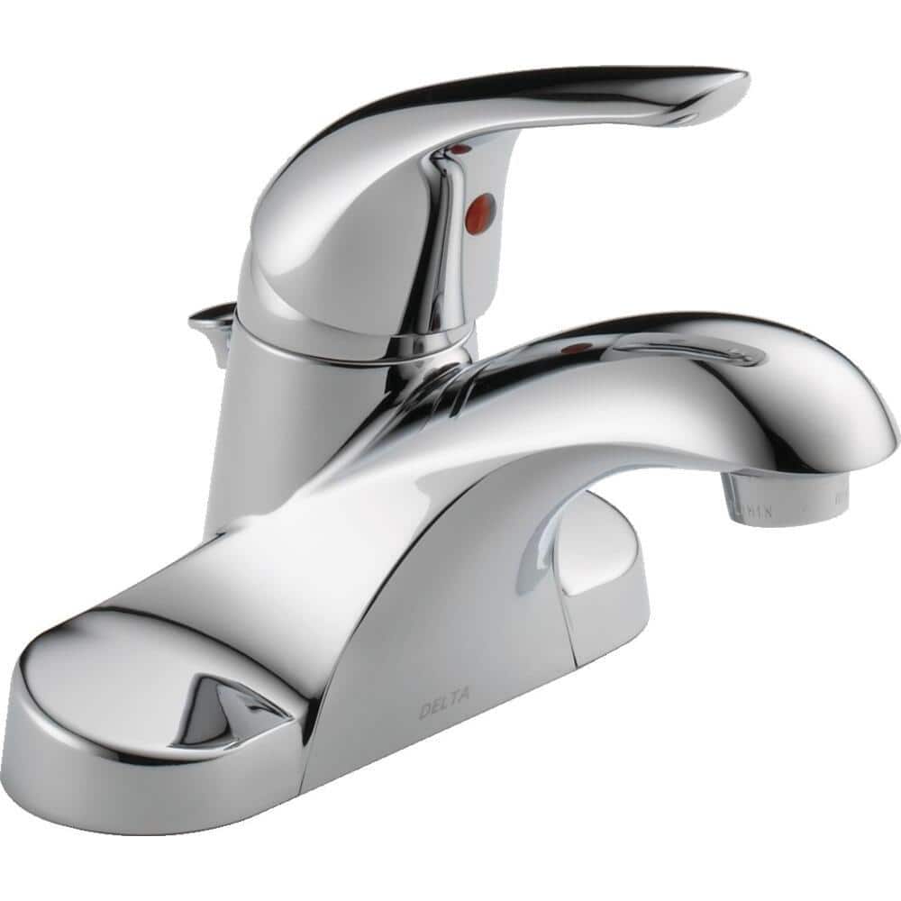 Delta Foundations 4 in. Centerset Single Handle Bathroom Faucet in Polished Chrome (2)