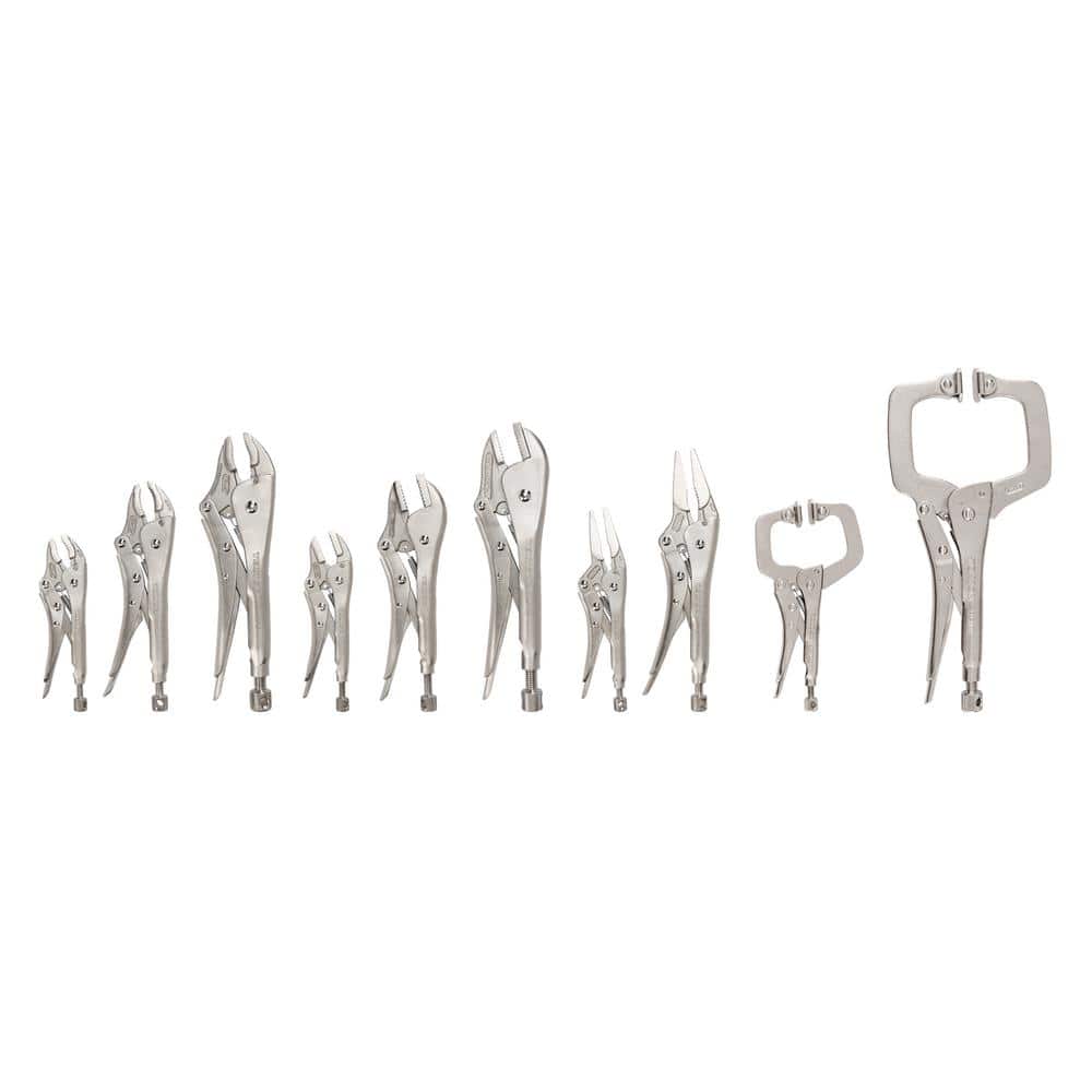 TEKTON 10-Piece Swivel C-Clamp and Locking Pliers Set (1)