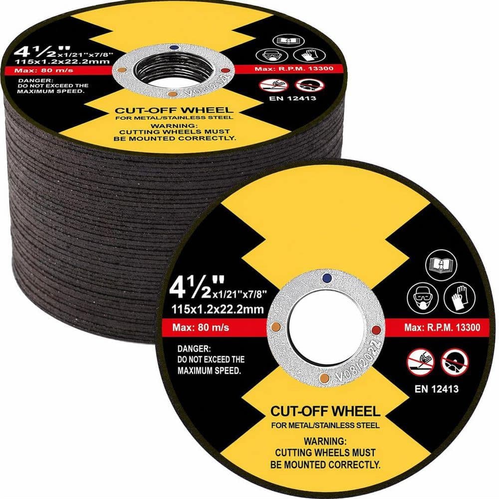 LAIFUCAM 50 Pack Cut Off Wheels 4 1/2 in. Thin Metal and Stainless Steel Cutting Discs, Fast Angle Grinder Wheel (1)
