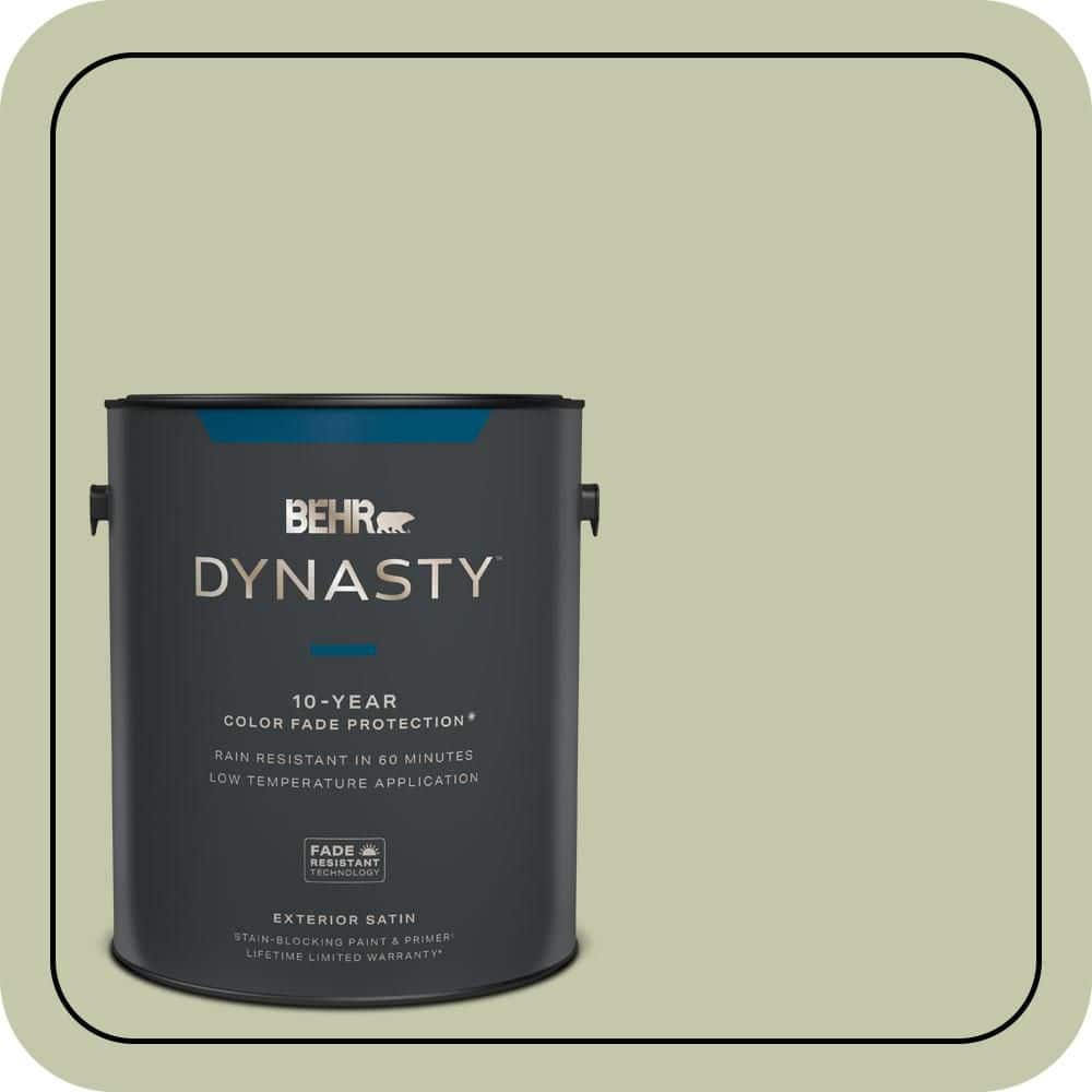 BEHR DYNASTY 1 gal. #MQ6-50 Desert Hotsprings Satin Enamel Exterior Stain-Blocking Paint & Primer
