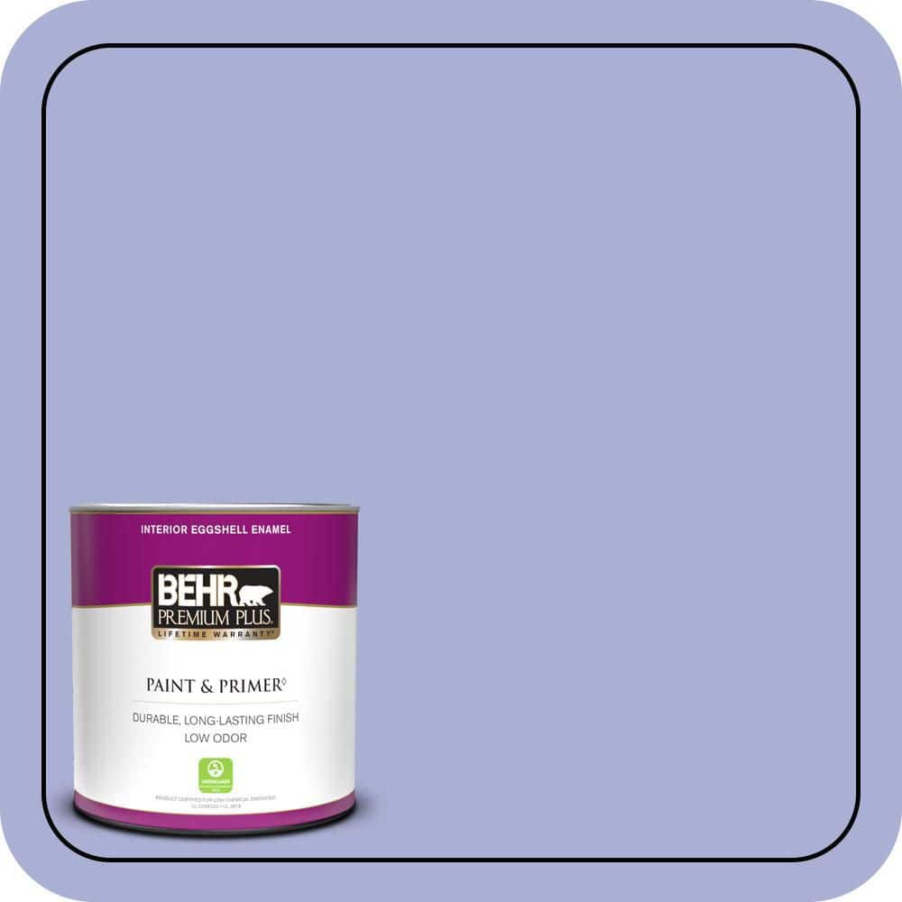 BEHR PREMIUM PLUS #MQ4-30 Lavender Wash Enamel Low Odor & Primer (1)