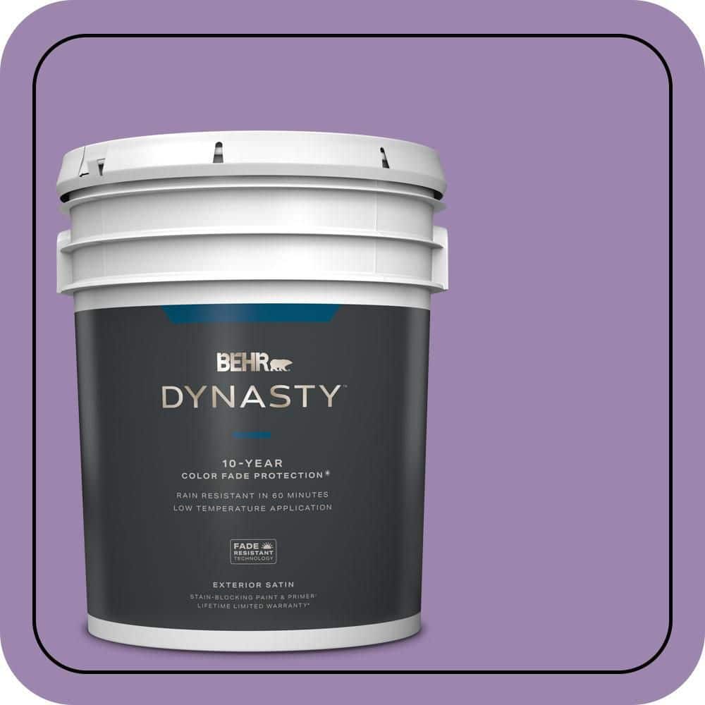 BEHR DYNASTY 5 gal. #M570-5 Celeb City Satin Enamel Exterior Stain-Blocking Paint & Primer