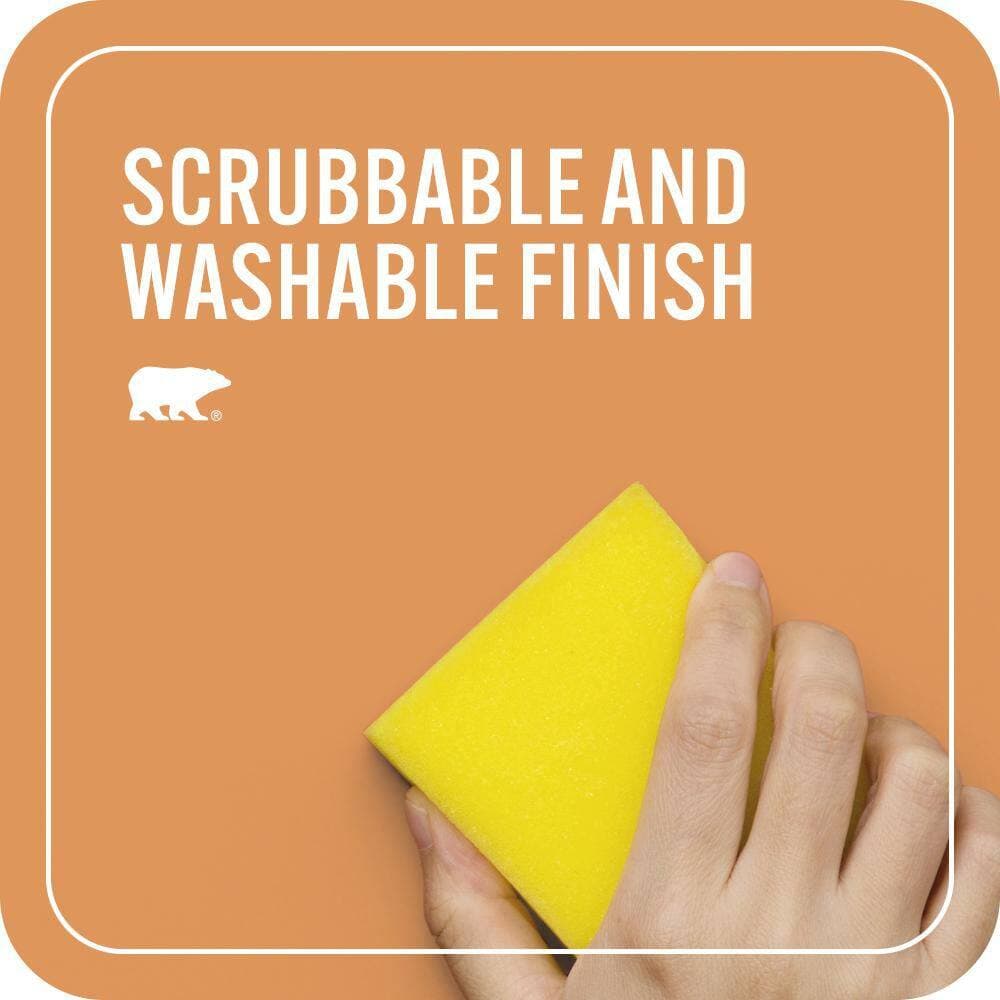 BEHR PREMIUM PLUS #M230-6 Amiable Orange Enamel Low Odor & Primer (3)