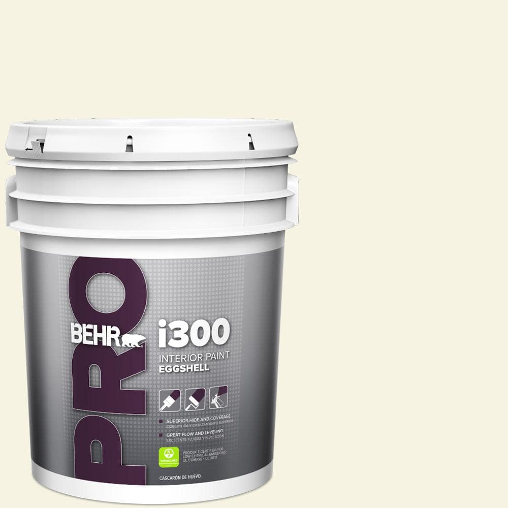 BEHR PRO 5 gal. #M310-1 Tibetan Jasmine Eggshell Interior Paint