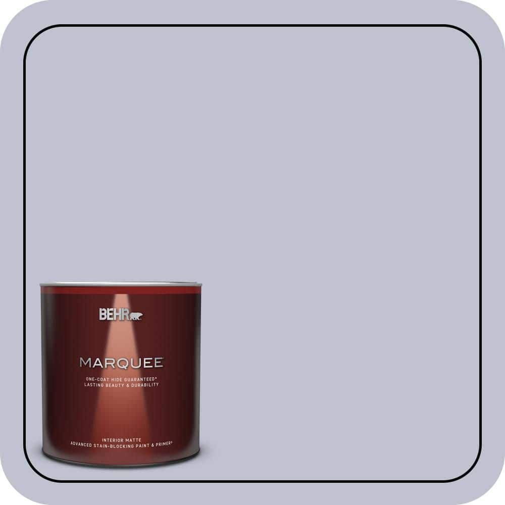 BEHR MARQUEE 1 qt. #S550-2 Powder Lilac Matte Interior Paint & Primer