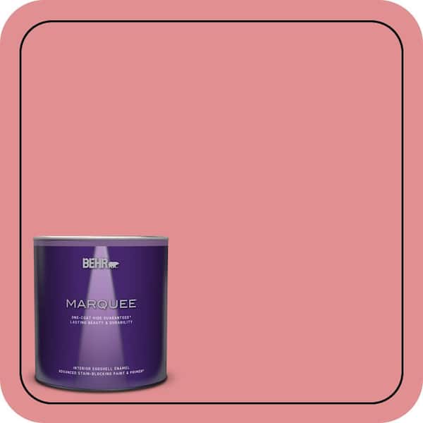 BEHR PREMIUM PLUS #140D-4 Fresh Pink Enamel Low Odor & Primer (4)